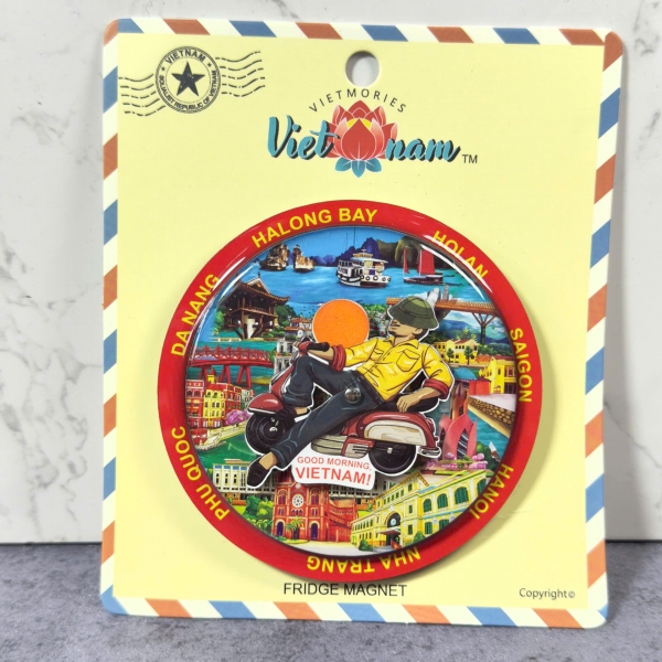 NAM CHÂM-HÍT GỖ 3D (XE MÁY XOAY)
